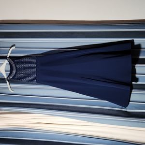 Navy Girls Formal Gown